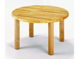【国産木製家具】丸テーブル60<H33cm>|ブロック社(日本)