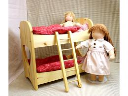 お人形の2段ベッド(白木)|ノルベルト(ドイツ)