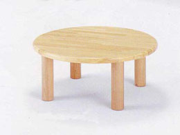 【国産木製家具】丸テーブル 60〈H30cm〉|ブロック社(日本)